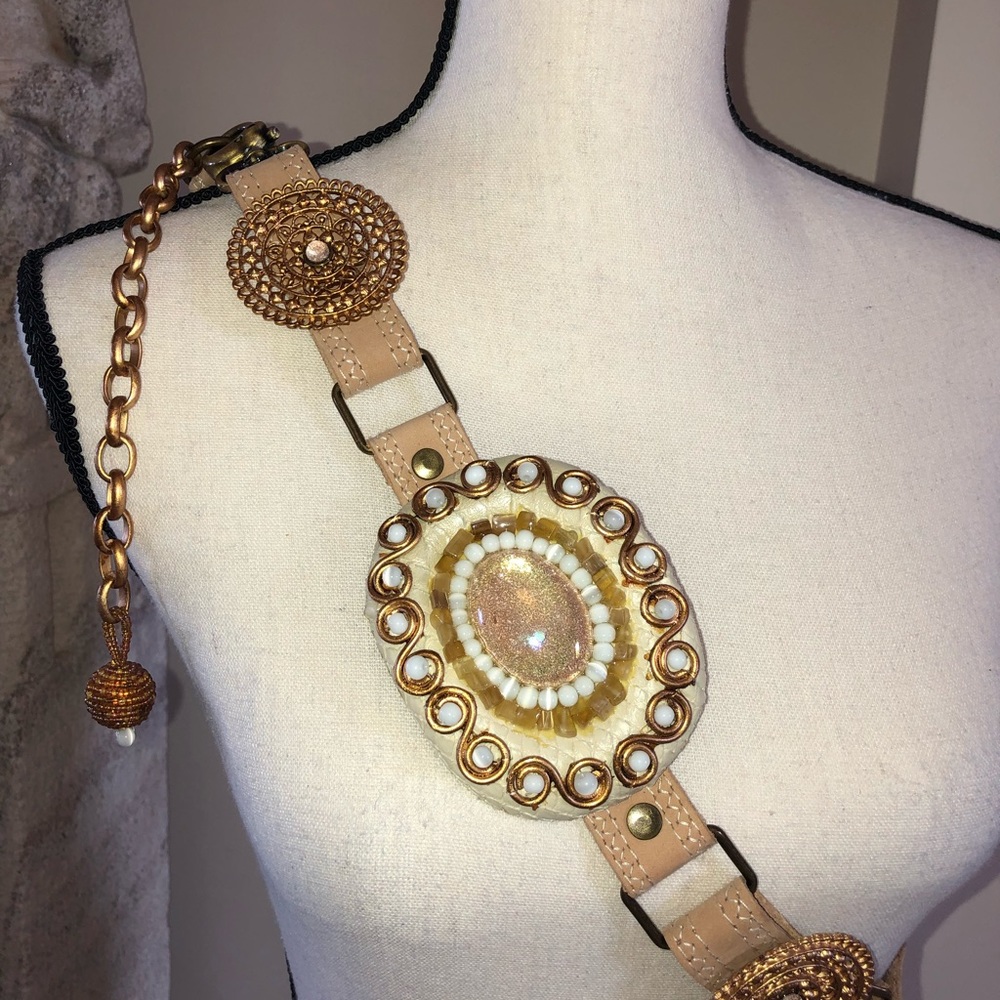 Leather belt